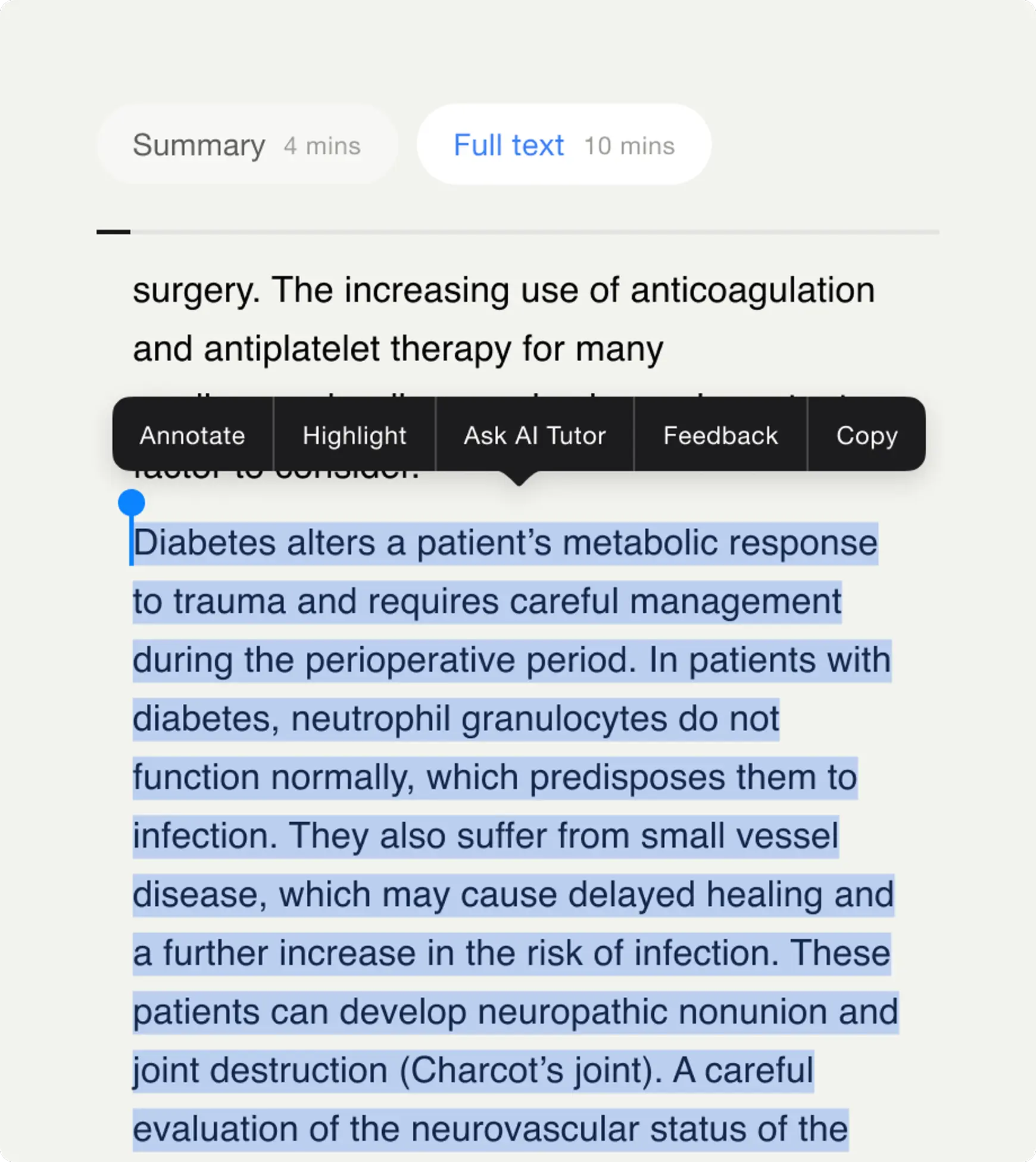 AO Foundation case study UI examples