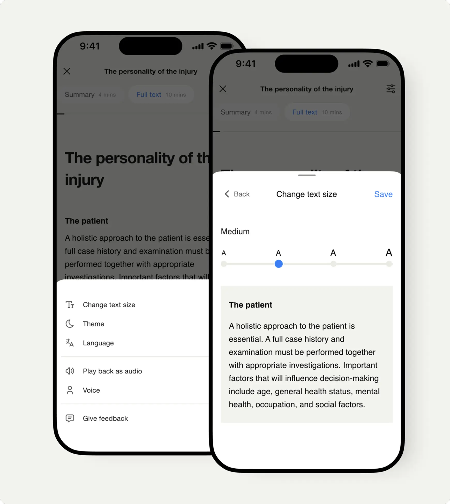 AO Foundation case study UI examples