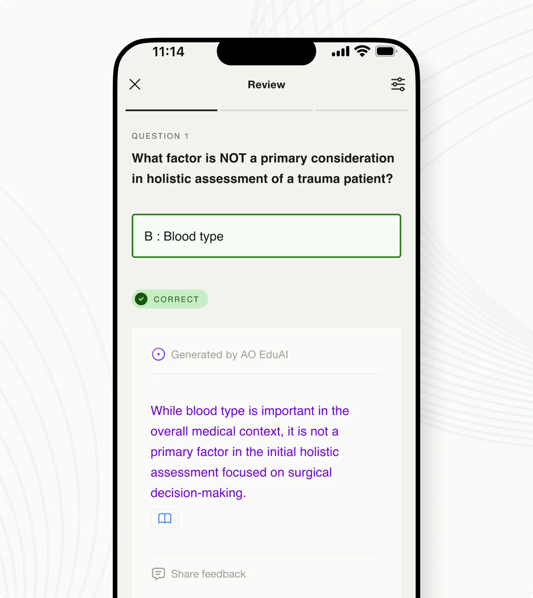 AO Foundation case study UI examples