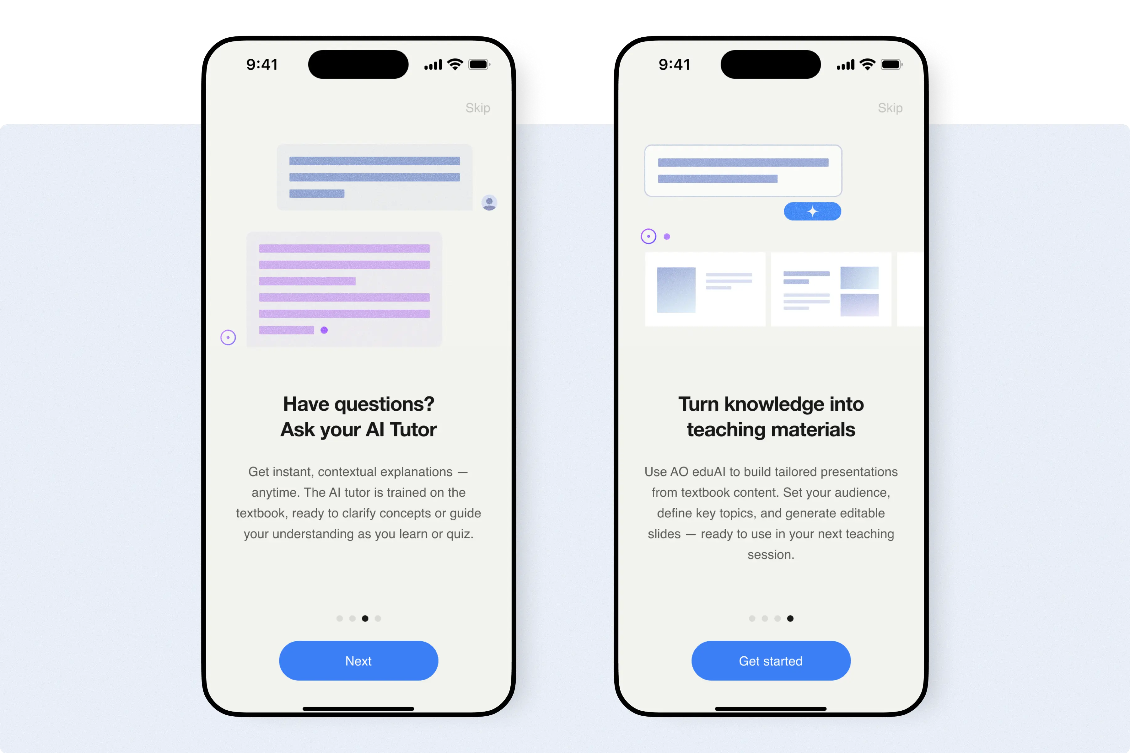 AO Foundation case study UI examples