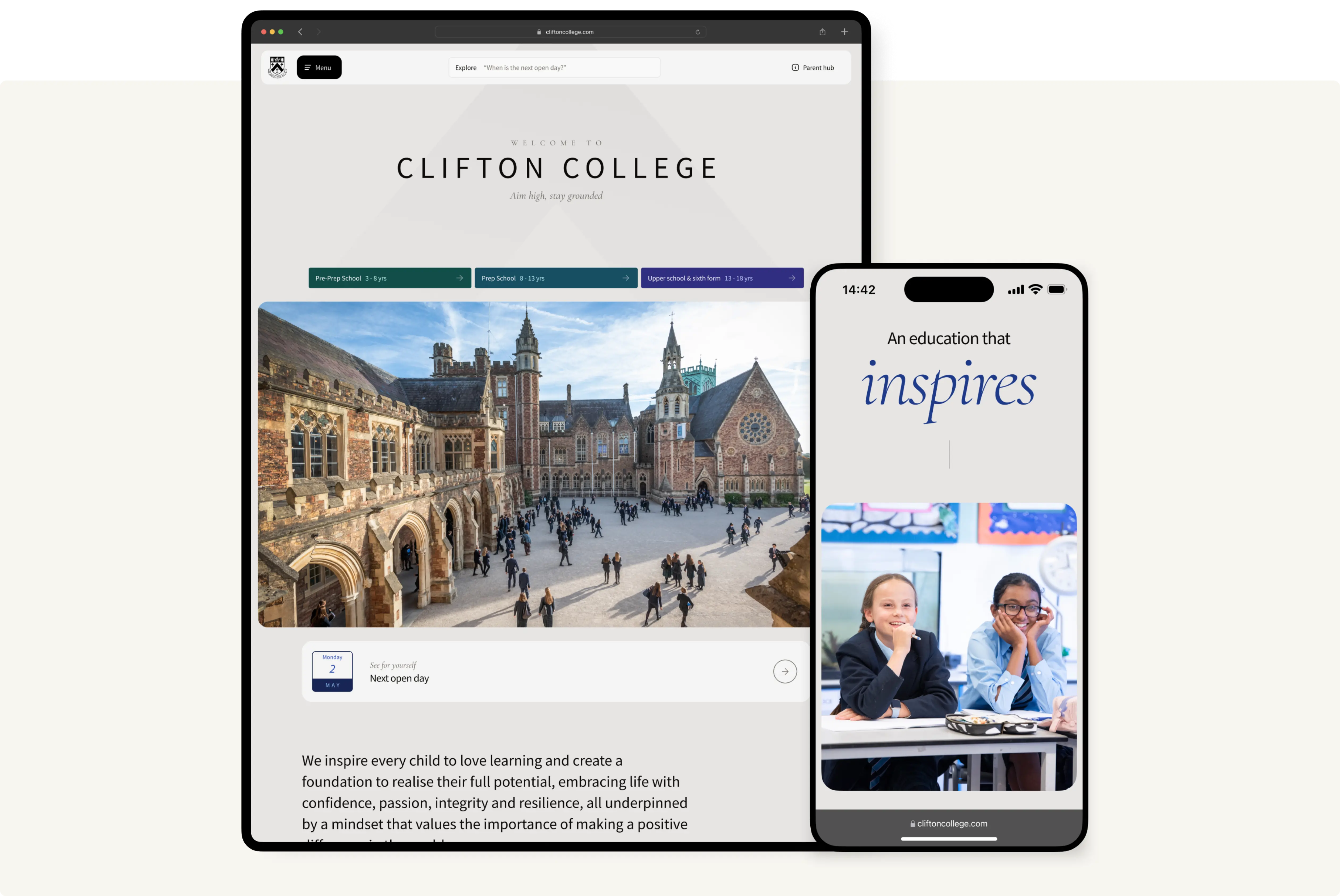 Clifton case study UI examples