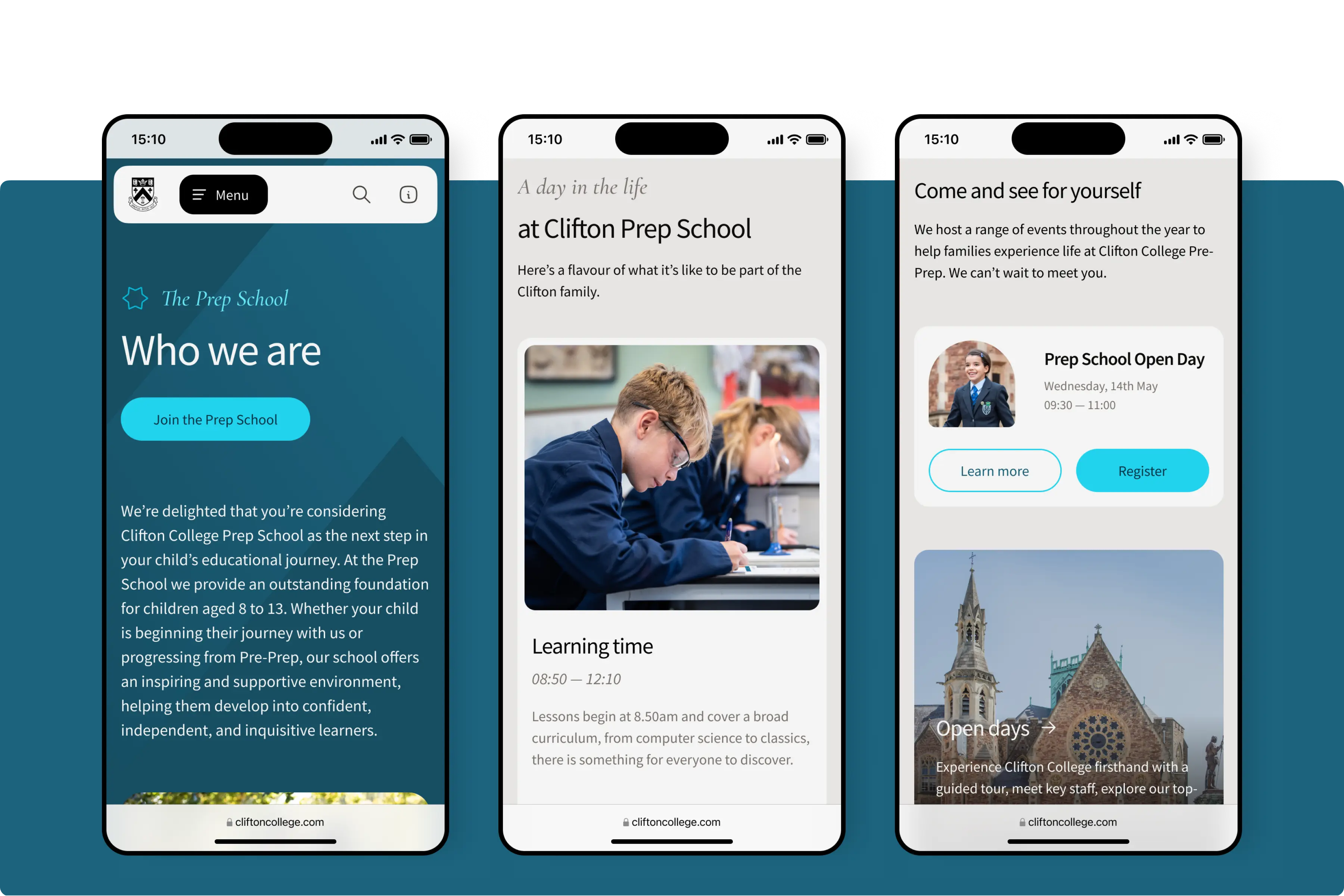 Clifton case study UI examples