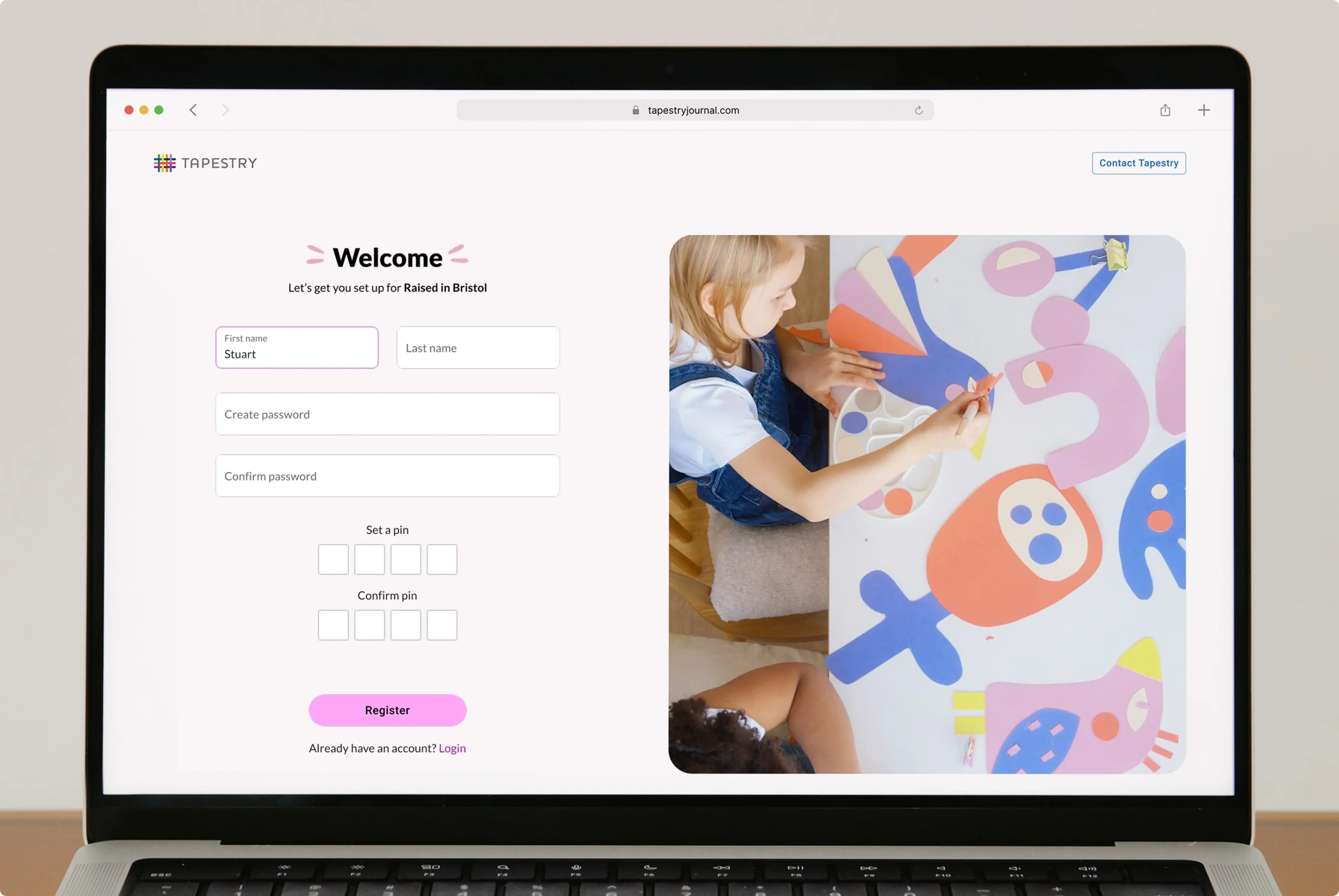 Tapestry case study UI examples